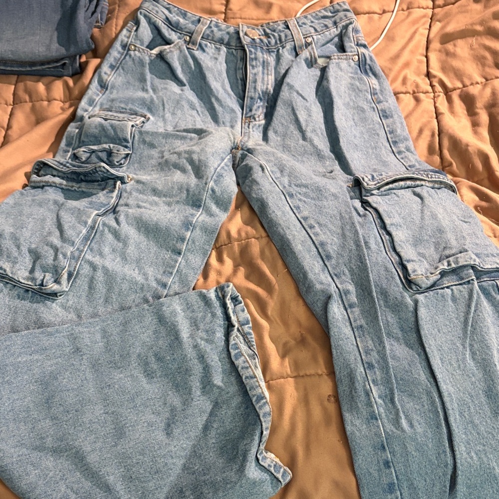 Classic Light Blue Straight Leg Jeans